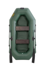 Гребная лодка ПВХ MAGNUM PRO 300 (Зеленая) гребная, с возможностью установки транца (2024)